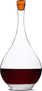 BTaT- Wine Decanter with Stopper, 60 oz Decanter, Hand Blown Crystal Glass, Wine Accessories, Wine Carafe, Wine Gift, Wine...