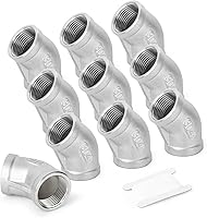 Vista 23 de TAISHER 2 piezas de acero inoxidable 304 accesorios de codo de 90 grados, tubo hembra NPT de 1 pulgada a 1 pulgada NPT hembra 304 accesorio