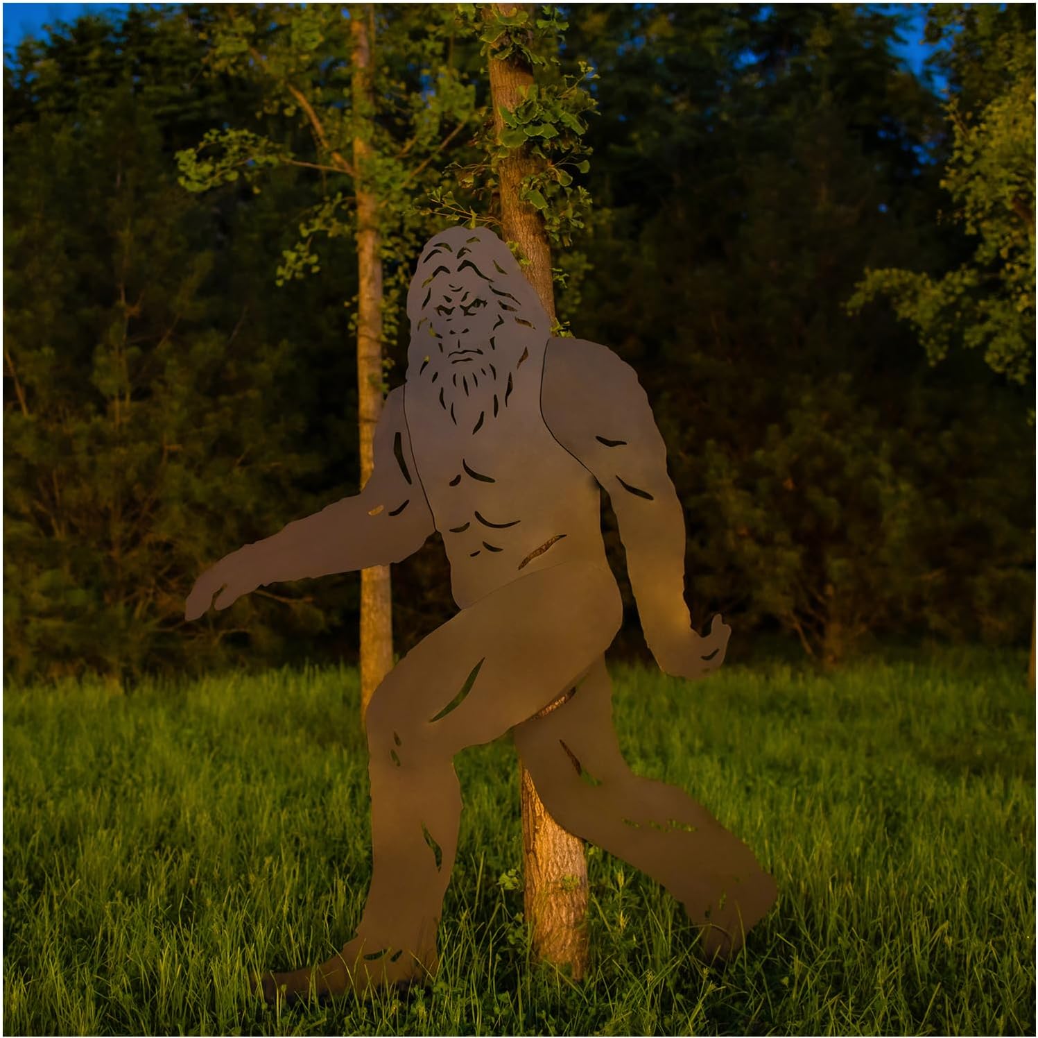 7.4ft Bigfoot Outdoor Decor Metal Big Foot Sasquatch Gifts for Men Women Dad Bigfoot Silhouette Statues for Garden, Outside, Yard Art, Patio, Yard Display, Forests, Lawn Decorations - Image 7