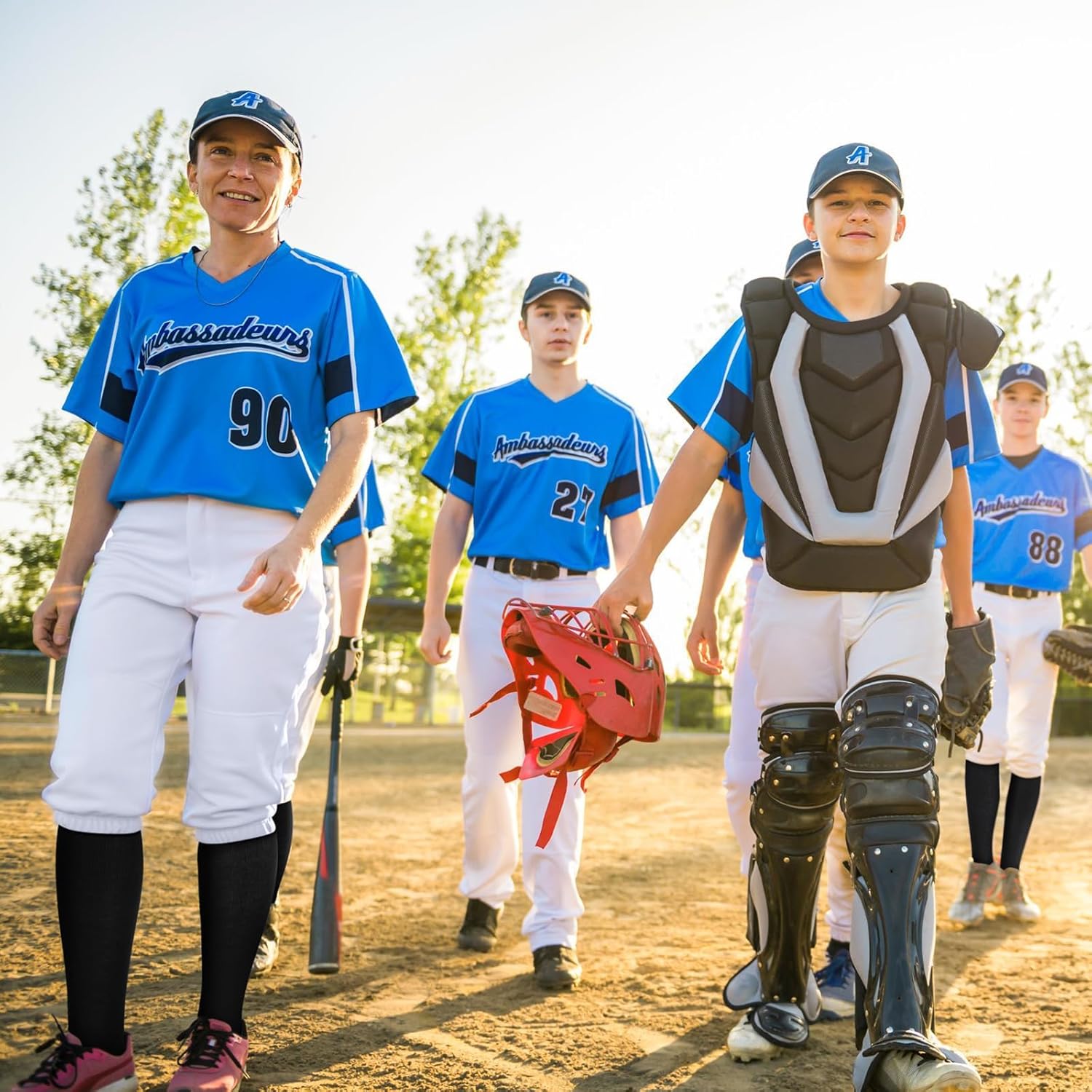 Haysandy 72 Pairs Soccer Socks Baseball Softball Football Team Training High Long Tube Socks Bulk Sport Unisex for Youth