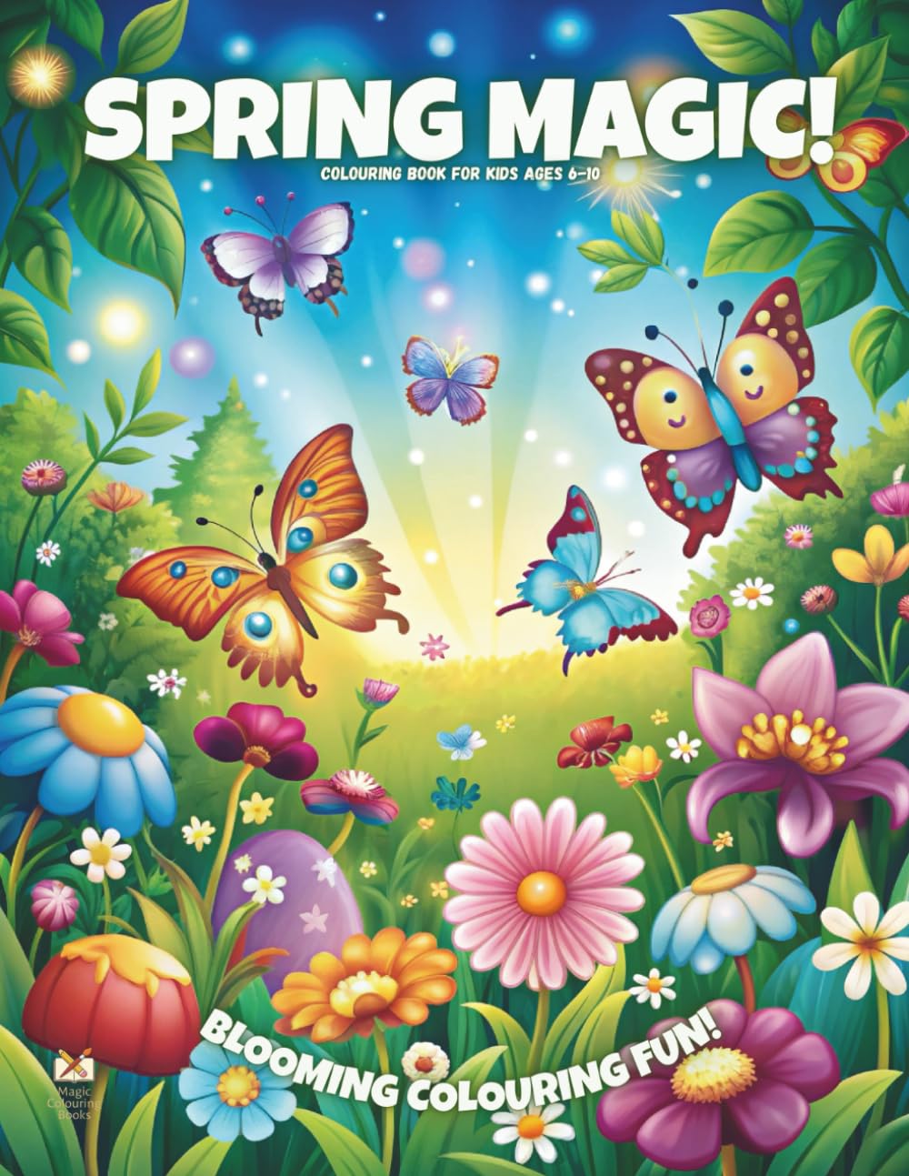 Spring Magic!: Colouring Book For Kids Ages 6-10 (Magic Colouring Books Collection)