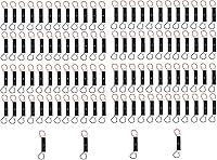 Vista 2 de 3 unids 1 x 1.5 V AA batería resorte clip negro plástico 1 x 1.5 V AA caja soporte caja negro cable rojo cables