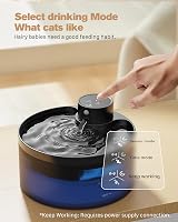 GIOTOHUN Vezeték nélküli macska ivófontána 3,2L mozgásérzékelővel és szűrőkkel - Cat fountain with 6 carbon filters + 3 sponge 4