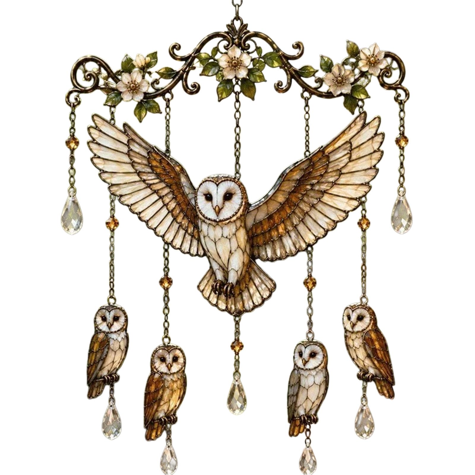 zoocco Hummingbird Wind Chimes for Outside Memorial Garden Gift (BB)