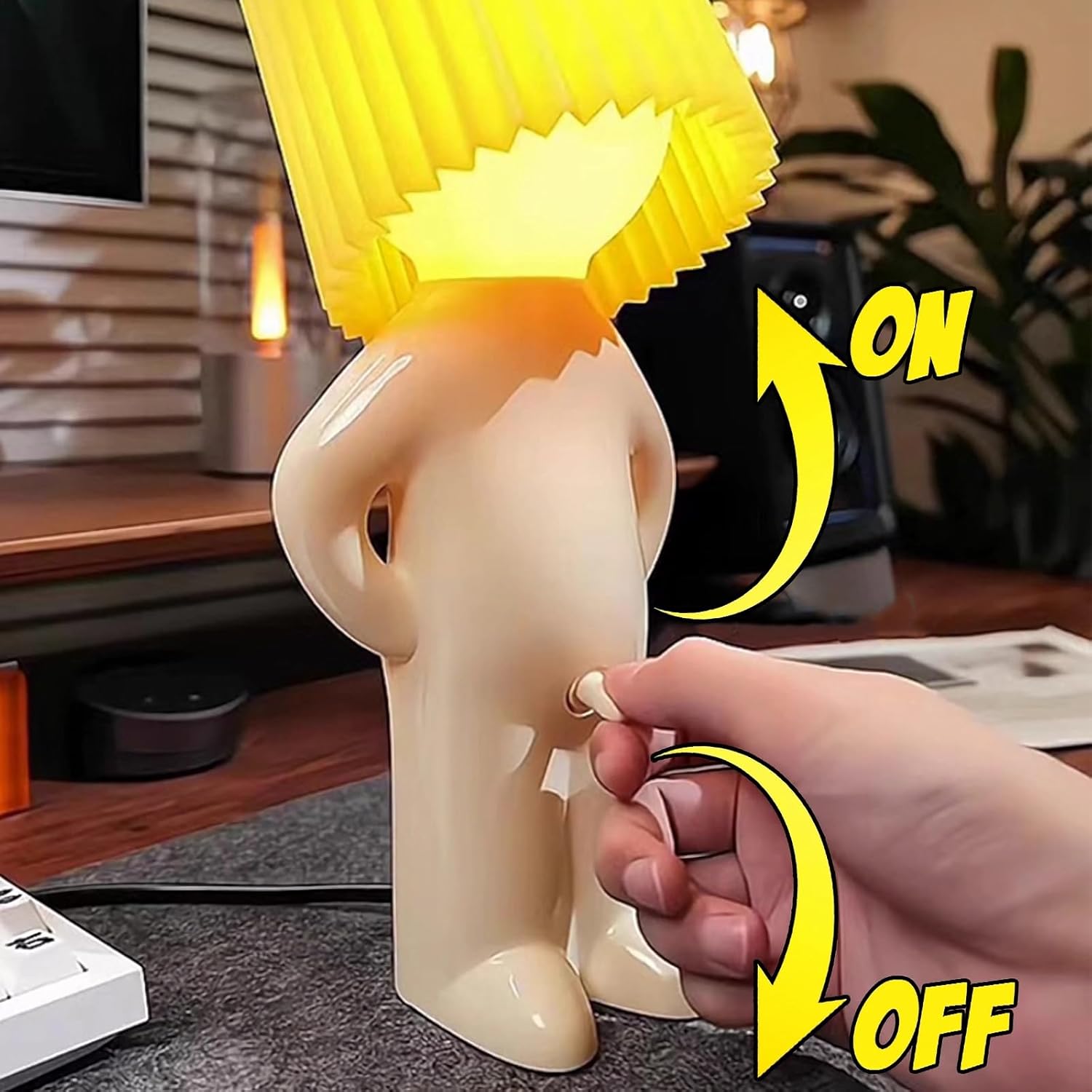 Gifts for Men Women Boyfriend Girlfriend Husband Wife, Funny Birthday Anniversary Gag Gifts, Bedside Table Lamp Night Light, White Elephant Gifts for Adults, Christmas Valentines Gifts for Him Her