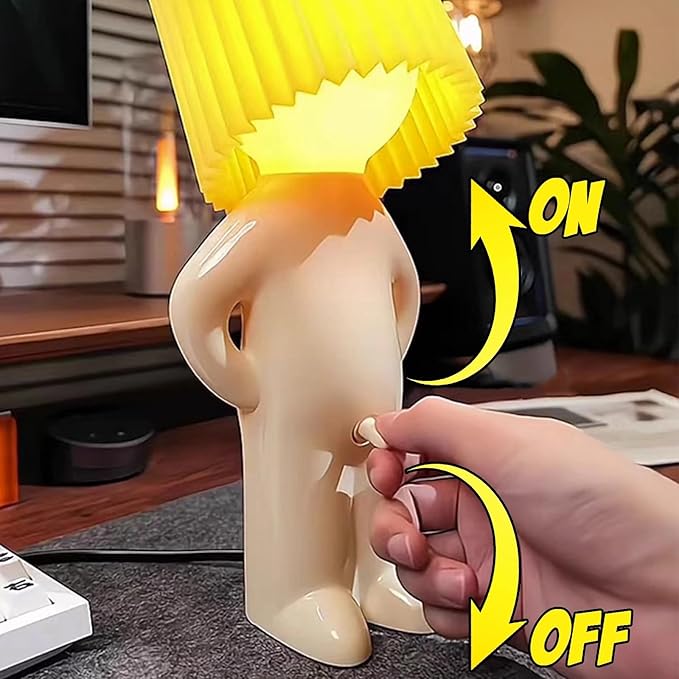 REPOSEX Gifts for Men Women Boyfriend Girlfriend Husband Wife, Funny Birthday Anniversary Gag Gifts, Bedside Table Lamp Night Light, White Elephant Gifts for Adults, Christmas Valentines Gifts for Him Her photo 2