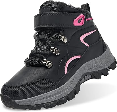 Amazon.com: Quseek - Botas de invierno hasta media pantorrilla con pelo,  impermeables, aisladas, cálidas, antideslizantes, para exteriores y nieve,  color negro, para niños y niños pequeños, talla 10-5.5 : Ropa, Zapatos y  Joyería