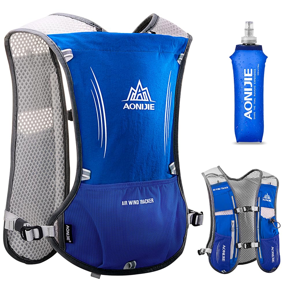 Leichter Trinkrucksack zum Laufen, 5 l, 190 g, Laufweste für Damen und Herren, zum Radfahren, Laufen, Klettern, Wandern