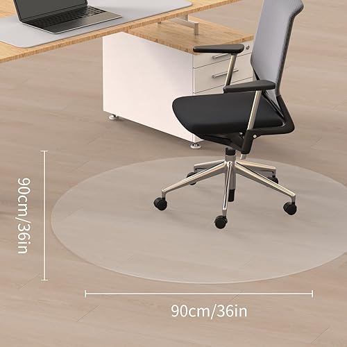 Vista 43 de Tapete para silla de oficina para suelos de madera dura, 20 x 24 pulgadas, antideslizante, suave, antideslizante, protector de suelo de madera dura