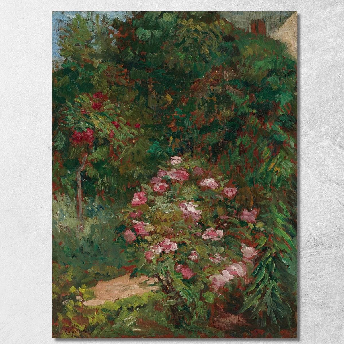 Tableau Caillebotte Jardin de Petit Gennevilliers | L'Esprit Impressionniste chez Vous