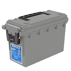 Sheffield 12628 Ammo Storage Box Stackable 30 Cal Field Boxes Water and Dust Resistant Lockable Storage Box with