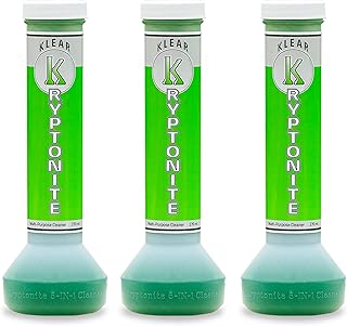 KLEAR Kryptonite Multipurpose Glass Cleaner 3-Pack | Powerful 5 in 1 Cleaning Combo | Glass Friendly & Alcohol-Free Glass Cleaner| Coat, Relax, Rinse| 9 oz (Pack of 3)