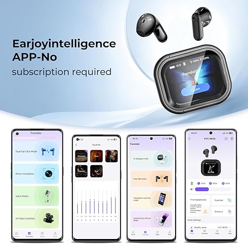 Miniatura 9 de Auriculares de traducción NE20 en tiempo real – Auriculares de traductor de idiomas AI 135, Audifonos Traductores Inglés Inglés, dispositivo de