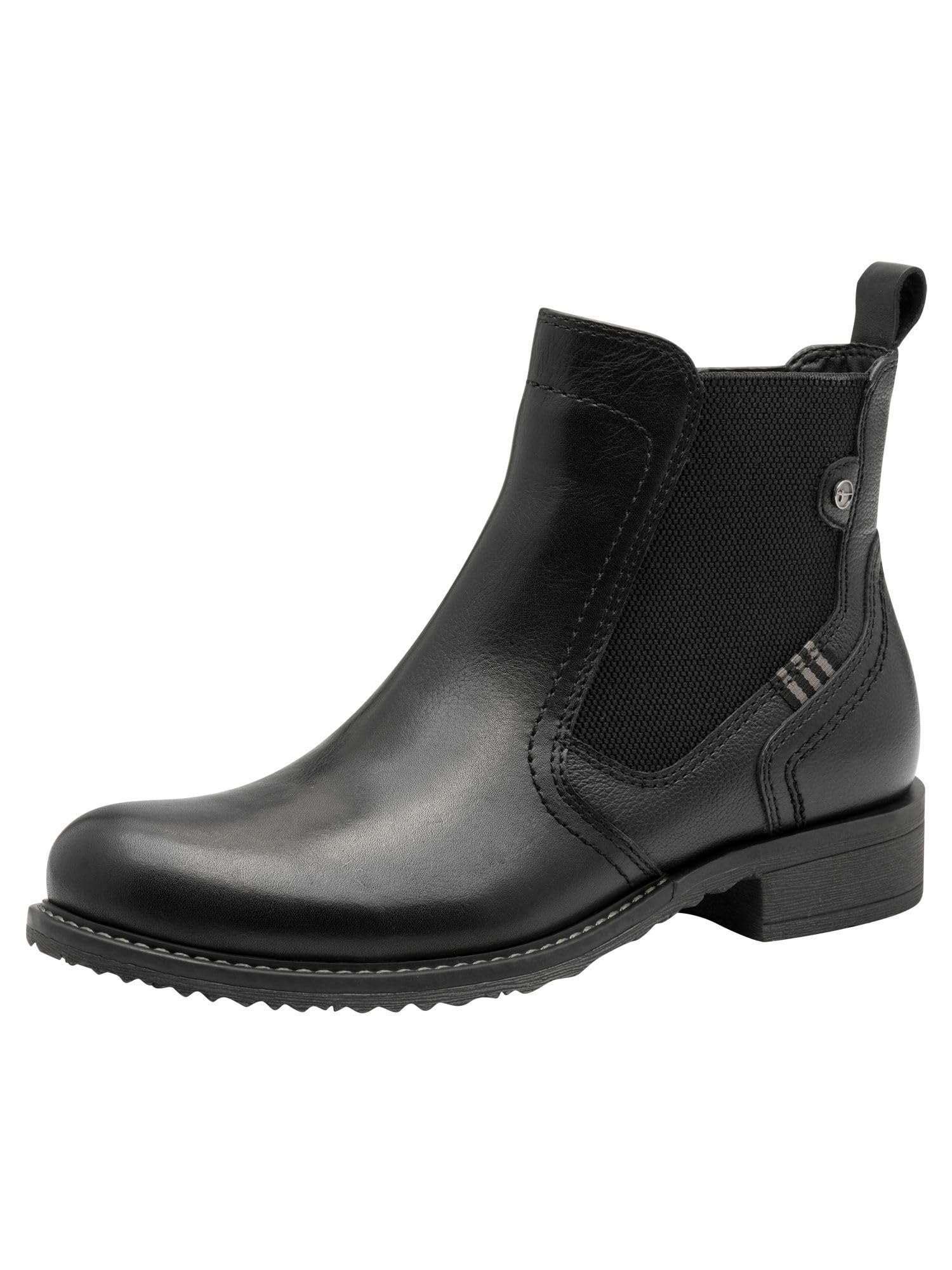 Tamaris Women's Flat Boots, Black (Black Leather), 39 EU