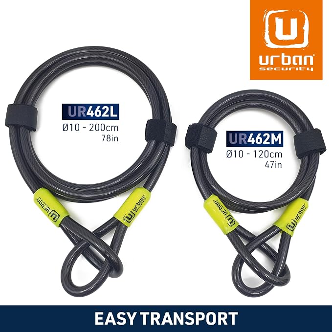 Cable de Seguridad para Bicicleta URBAN UR462M 10mm 120cm miniatura 6