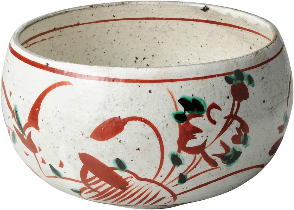 Yamashita Craft 14071790 Large Bowl, White, Diameter 7.1 x 3.6 inches (18 x 9.2 cm), Goth Round Crest Large Bowl