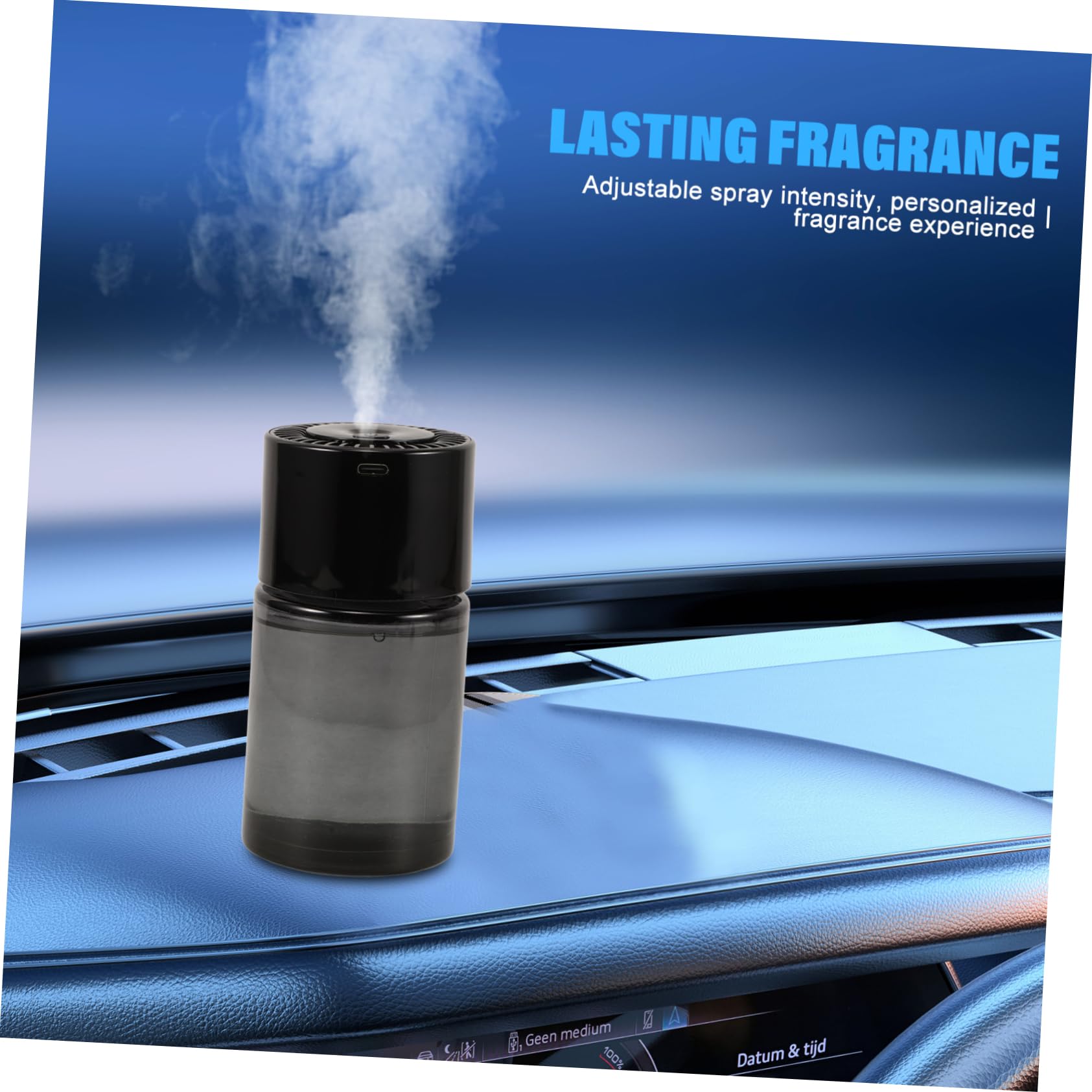 Diffusore Auto Profumo 160ml in Plastico con Spruzzo Automatico | Elegante Design Moderno, Deodorante Elettrico per Interni, Formato Portatile