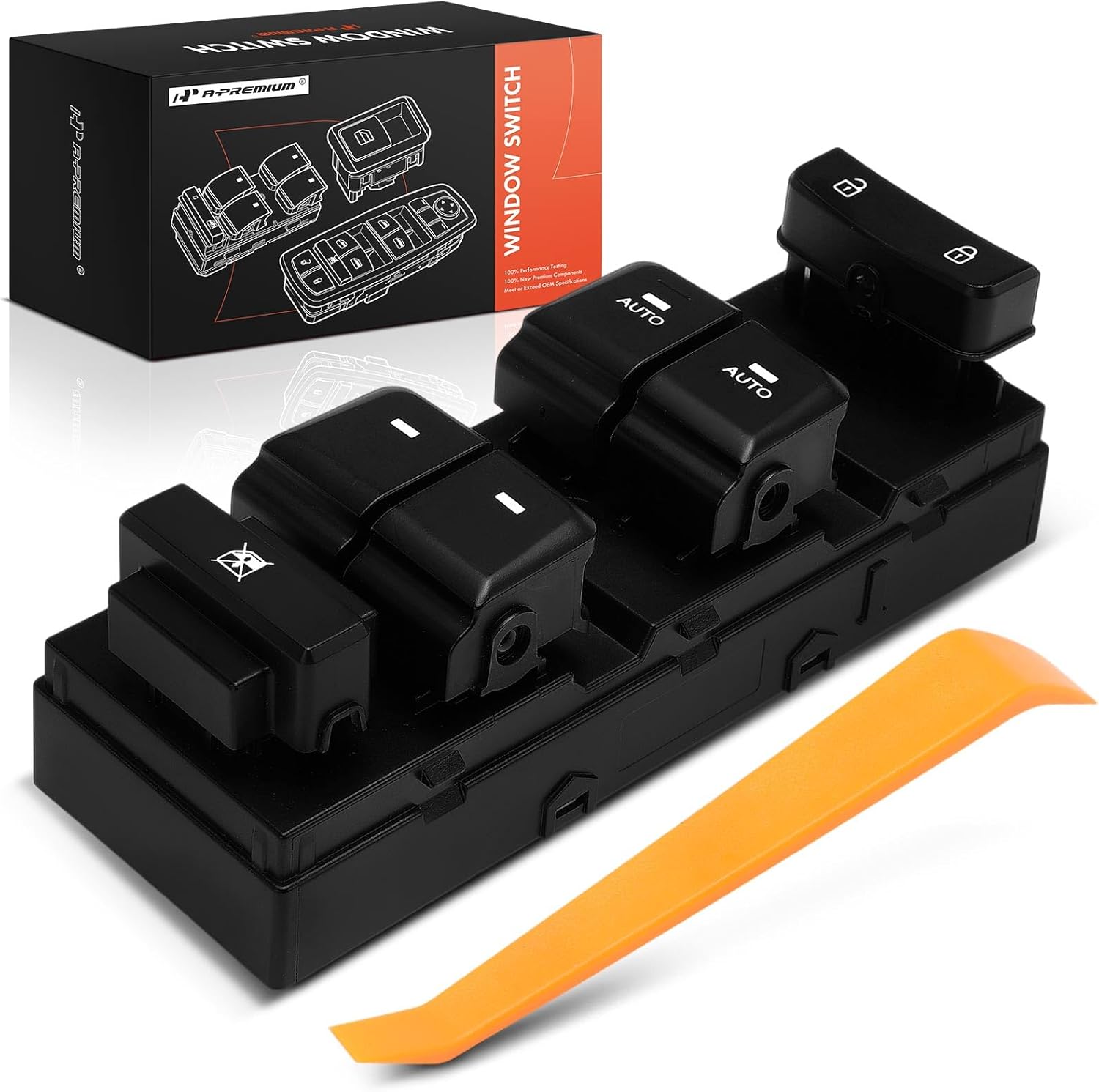 A-Premium Master Power Window Switch Compatible with Hyundai Sonata 2015 2016 2017 2018 2019, Front Driver Side