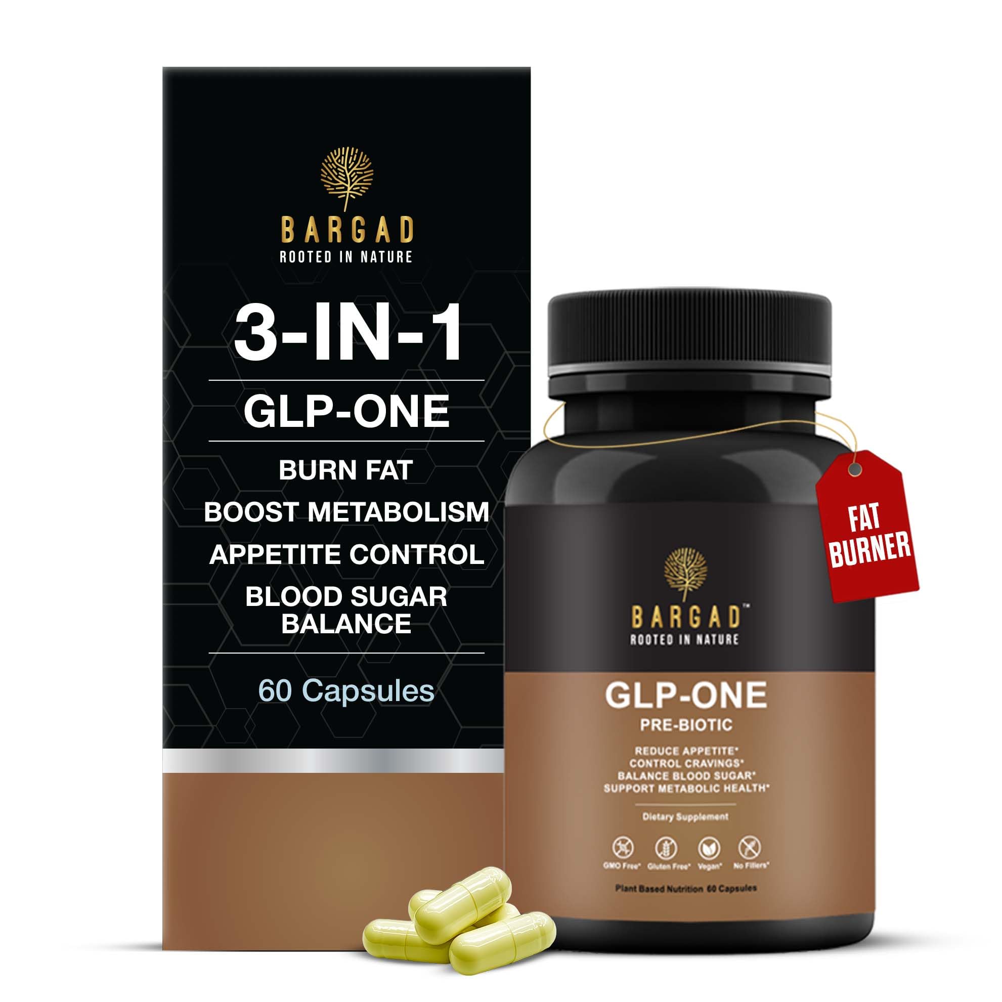 GLP-1 Supplement for Women & Men, GLP Activate Natural Formula, Hunger & Metabolism Support - Expert Formulated to Supports GLP1 Naturally | Probiotic and Prebiotic (60 Capsules)