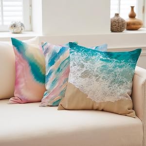 18 x 18 Pillow Covers,Tie Dye Throw Pillow Cover for Home Decor, Sofa Couch Pillow Covers for Living Room, Shine Rainbow