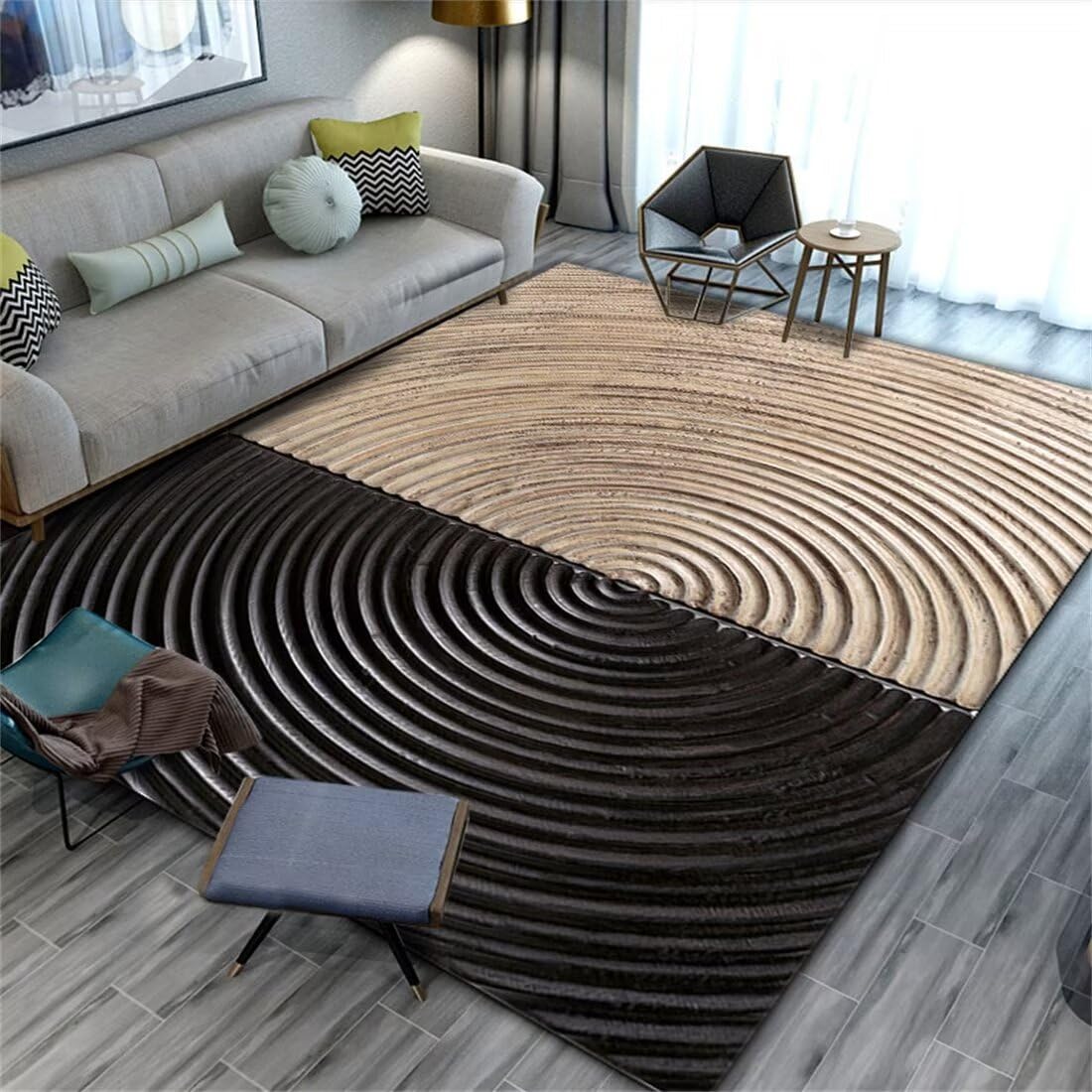 Tapis de canapé moelleux pour un salon cosy et moderne