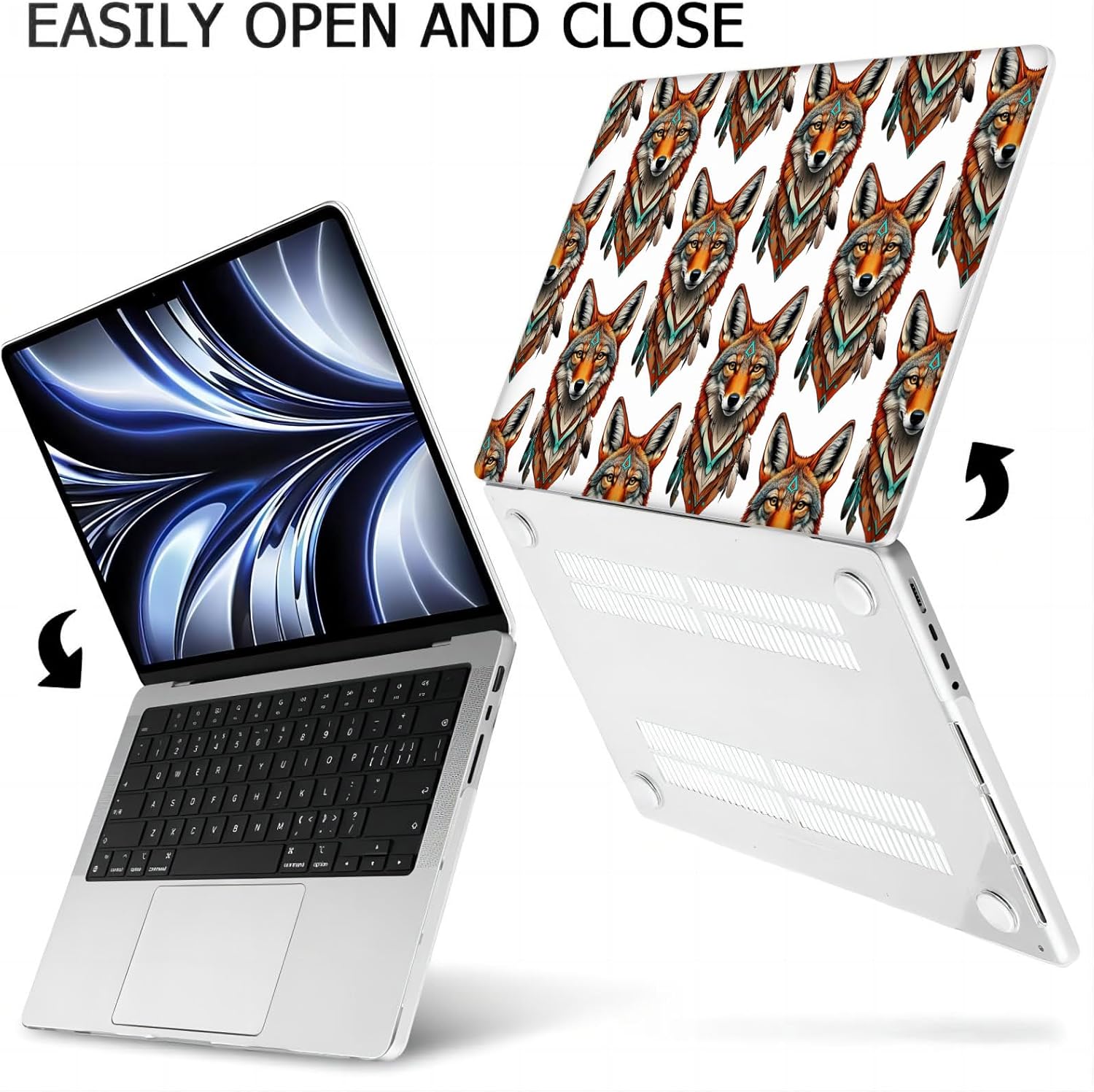 Compatible with MacBook Neo 13-inch, Hard Shell Case with Keyboard Cover and Screen Protector (A3404 A18 Pro chip, 2026 Release) - Wolf MD8792