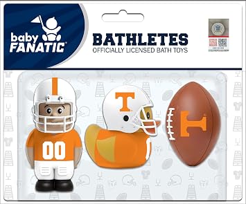Baby Fanatic Bath Toys 3 Pack - Tennessee Volunteers - Officially Licensed NCAA Toy Set for Babies