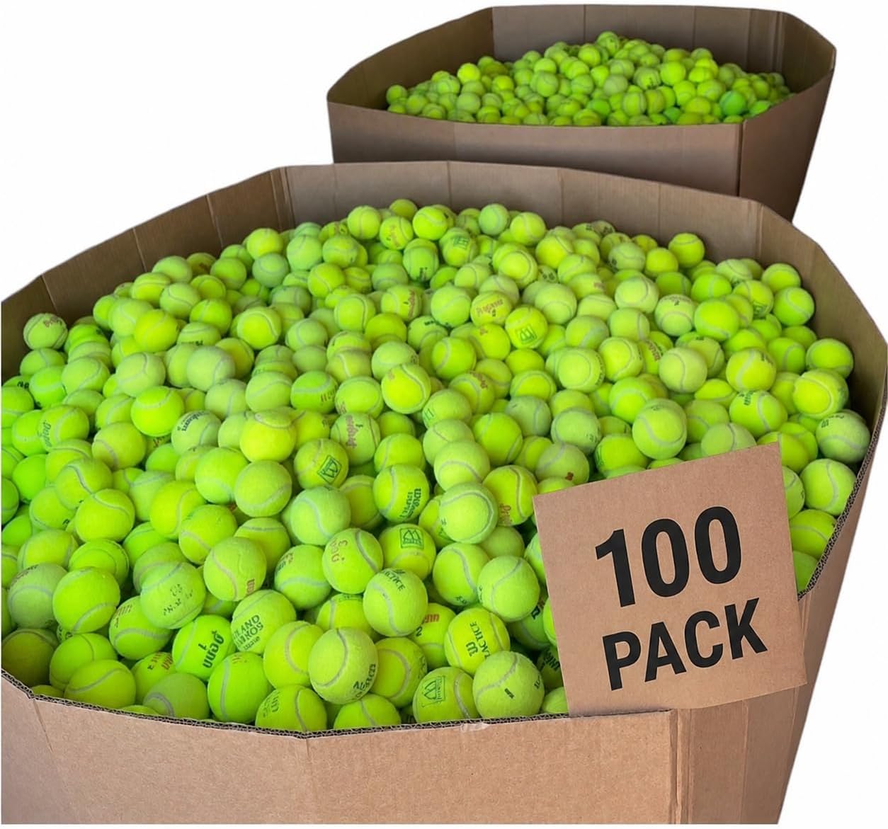 25 Used Tennis Balls for Dogs, Used Tennis Balls Bulk Refill Pack, Bulk Tennis Balls for Dogs, Recycled Tennis Balls for Fetch