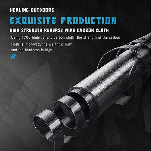 Miniatura 7 de Taco de billar de fibra de carbono, taco de juego con cabeza de 0.465 in, eje de fibra de carbono 100%, taco de billar profesional de 12, 58 pies