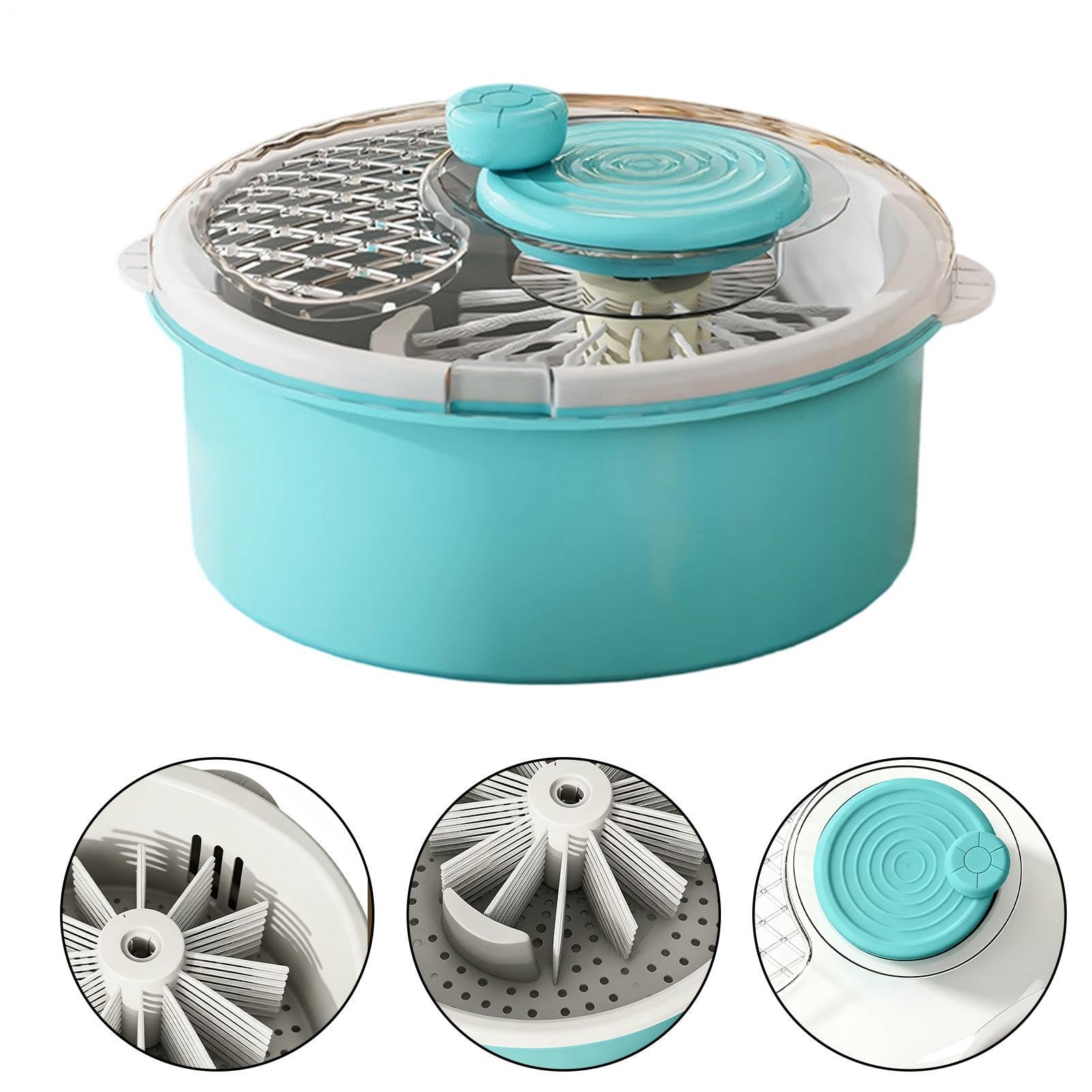 Gran centrifugadora de ensaladas Purificador multiusos, limpieza manual y | Máquina Para Lavar Frutas Y Verduras Para Uvas, Comida, Cocina, Restaurante, Camping, Cocinar, Preparar Co
