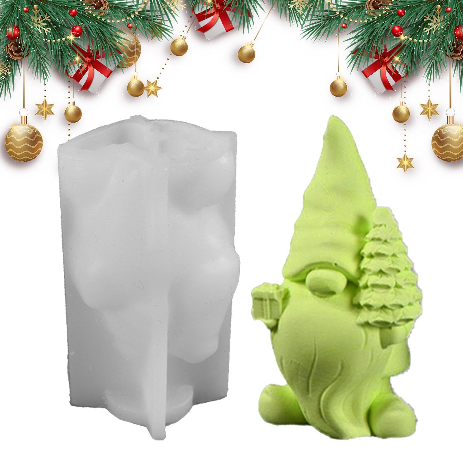 Silicona - Bastidor de la Resina de la Forma, Molde Flexible de la Escultura del gnomo para la Pascua de Acción de Gracias