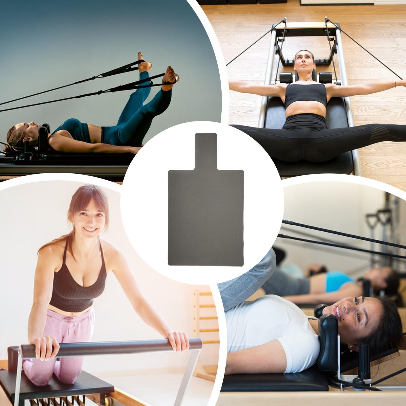 Mata do reformowania pilatesu, antypoślizgowy ręcznik reformer, guma PU, bardzo gruba amortyzacja, sprzęt fitness, materac rdzeniowy, 99,6 x 61 cm, podróżna podkładka na łóżko do jogi do treningu,