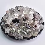 SigMntun Polished Green Phantom Crystals - 72 Pcs, 0.5 10 oz Handpicked Natural Tumbled Gemstones Rocks, Pebbles for Reiki, Chakra, Healing Home Decor