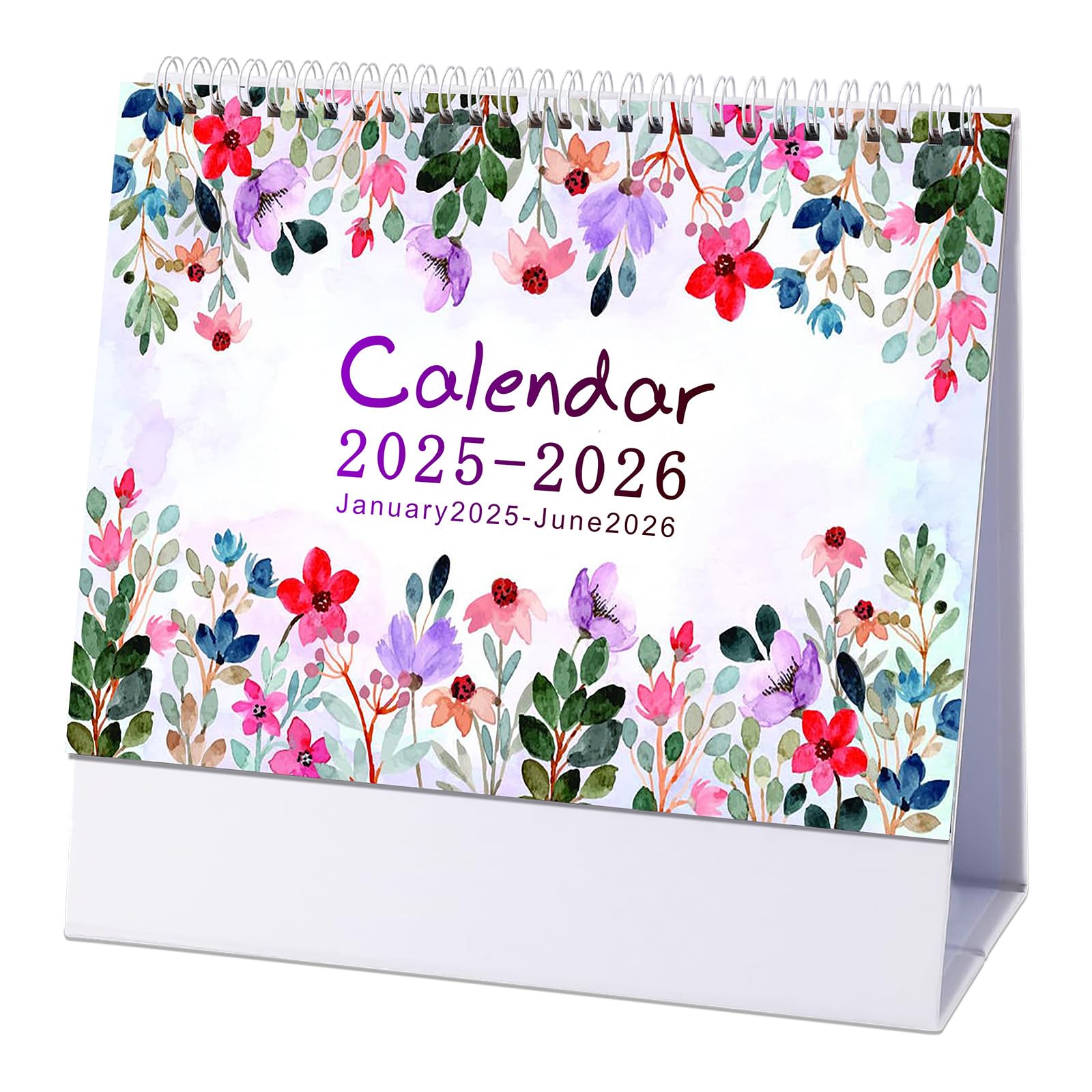 Bailinks 2026-2027 Desktop Standing Calendar, Compact Monthly Desk Calendar with Thick Paper