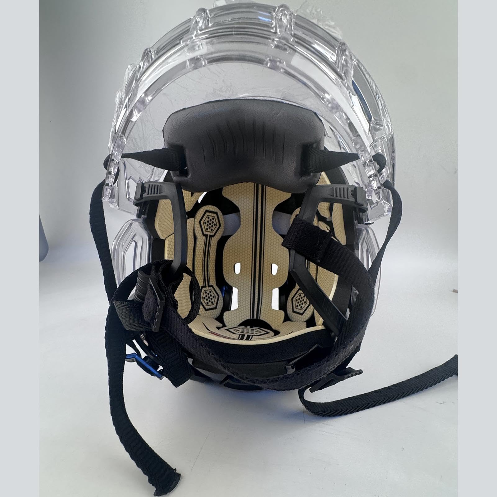 Visiera Casco Hockey su Ghiaccio Protezione Facciale Completa Accessorio Ergonomico AntiGraffio Antifog PC Ventilato Pratico Adatto a Bambini Ragazzi, S