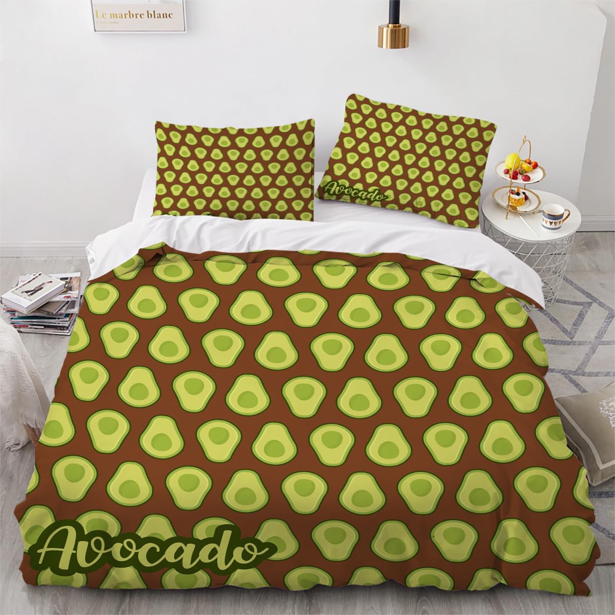 Parure de lit 240x260 avec fermeture éclair pour un change facile