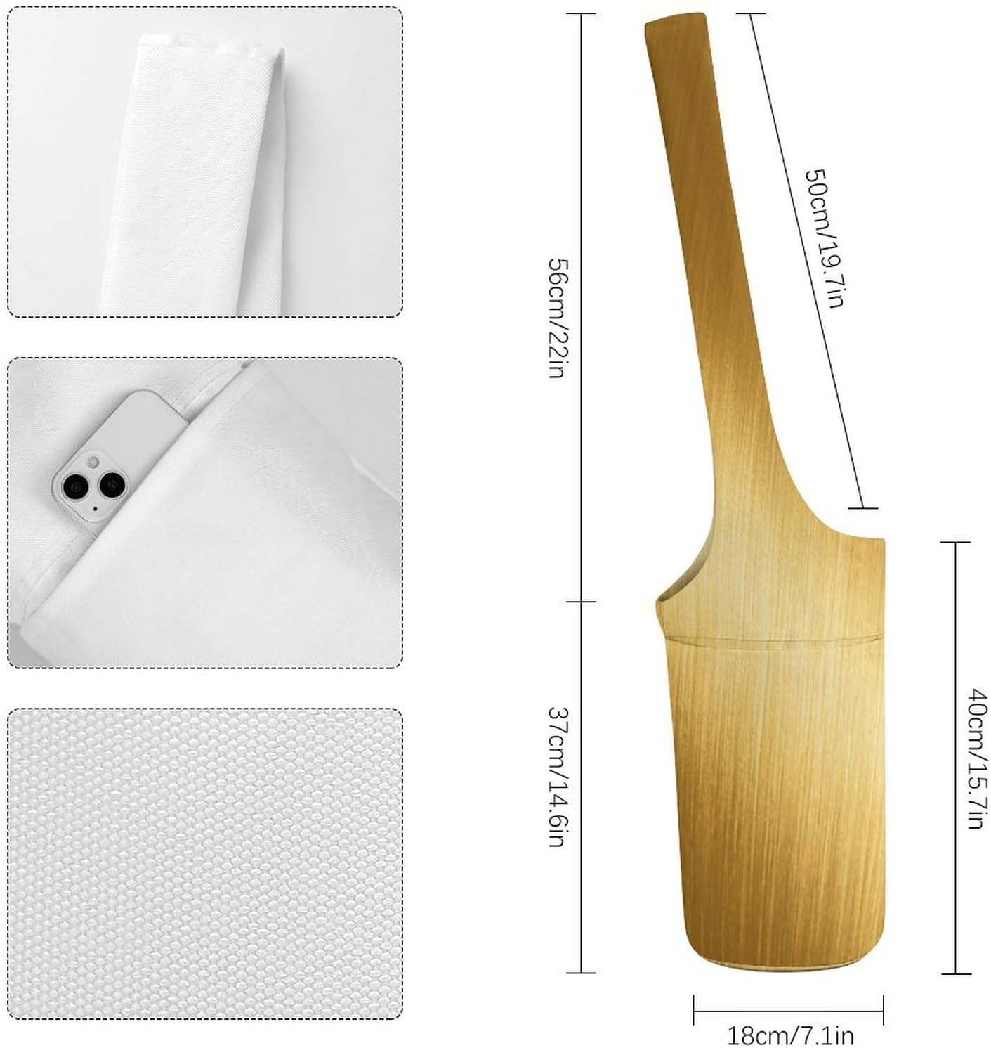 Brushed Gold Canvas Yoga Mat Bag Yoga Mat Carrier image 2