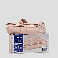 Vista 5 de Casper Manta con peso para dormir, 20 libras, rosa polvoriento
