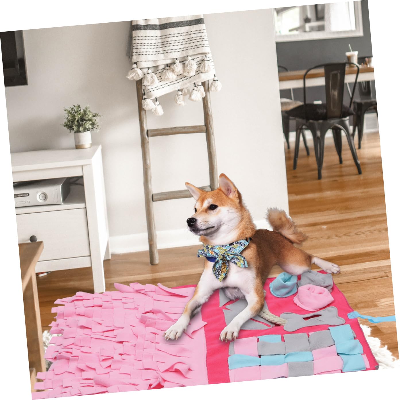 Tappeto Gioco per Cani da Annusare, Alimentazione Lenta 1 Pz | Rosa, per Casa, Adatto a Cane e Animale Domestico, Formato Compatto per Training e Uso Multiuso