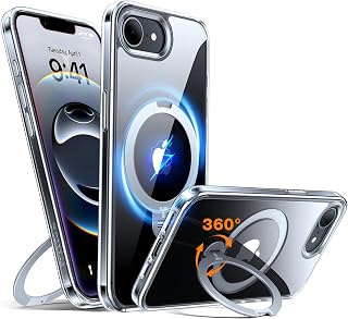 TORRAS 360 Spin for iPhone 17e Case & iPhone 16e case with Stand, Fit for MagSafe, 4X Military-Grade Protective, Stand Pho... Price In India