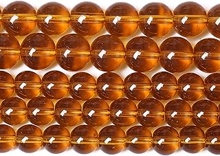 4MM 90PCS Amber Glass Spacer Loose Beads for Jewelry Making DIY Bracelet Necklace