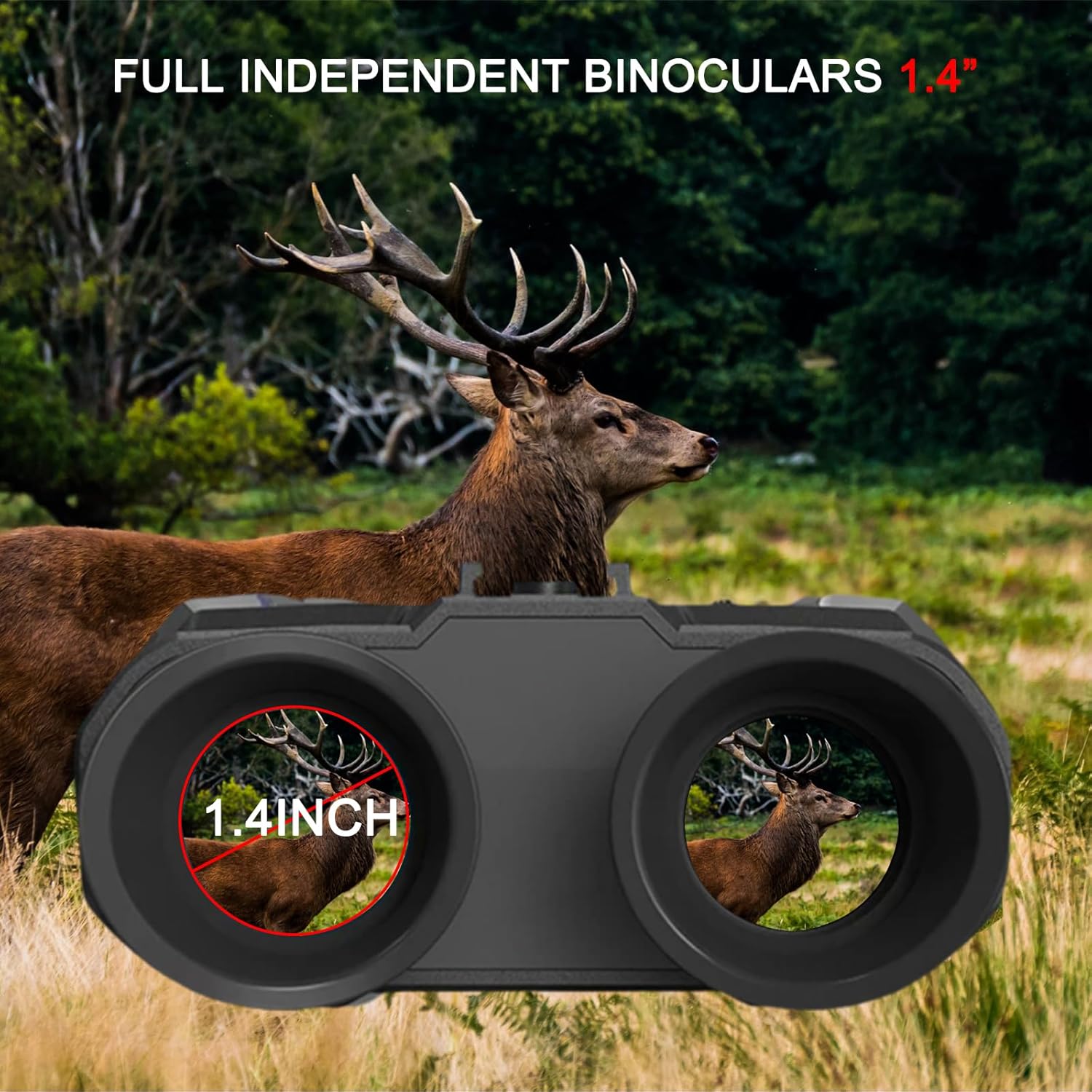 SKIOVEMI NV8000 1.4 Inch Full Independent Binoculars Display
