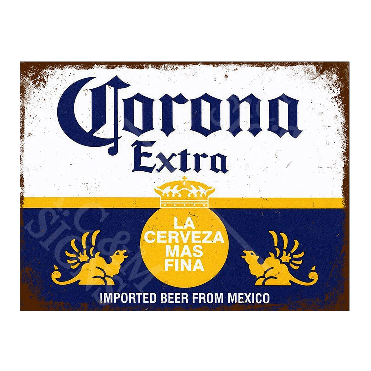 Metal Sign Plaque Print Poster Corona Extra Beer Gift Dad Man Cave Shed Home Bar Ref12643 (8x6 inches (Approx) 20cmx15cm)
