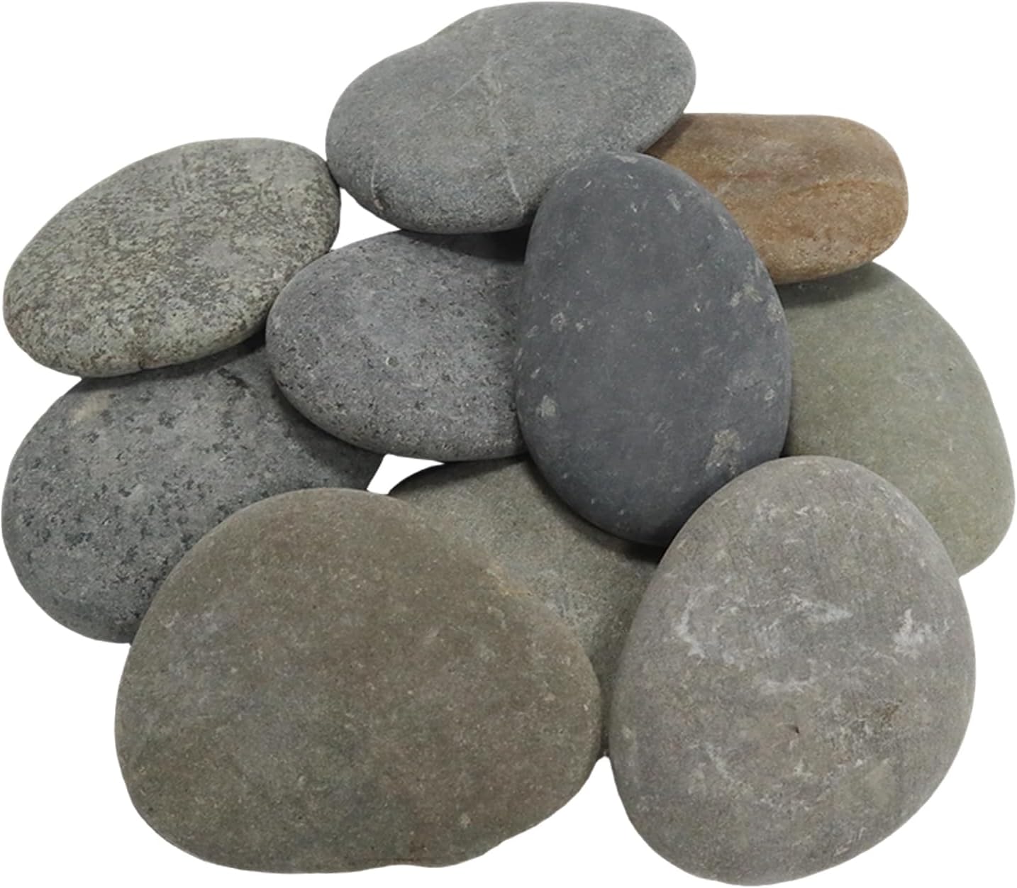 4LB Large Rocks for Painting, 1-2 Inch Natural River Rocks, Decorative Stones for Fish Tank Aquarium Fountain Garden Arts Crafting
