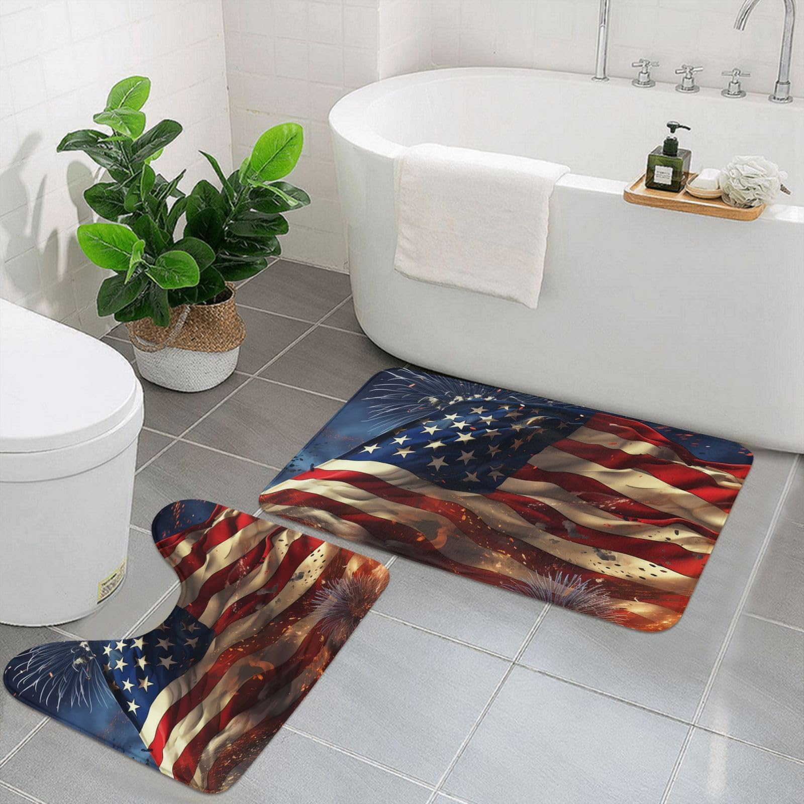 Tapis de bain antidérapants pour éviter les glissades sur carrelage humide lot en U