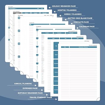Weekly Monthly 2026-2027 Planner (July 26-Dec 27),8.5x6.5