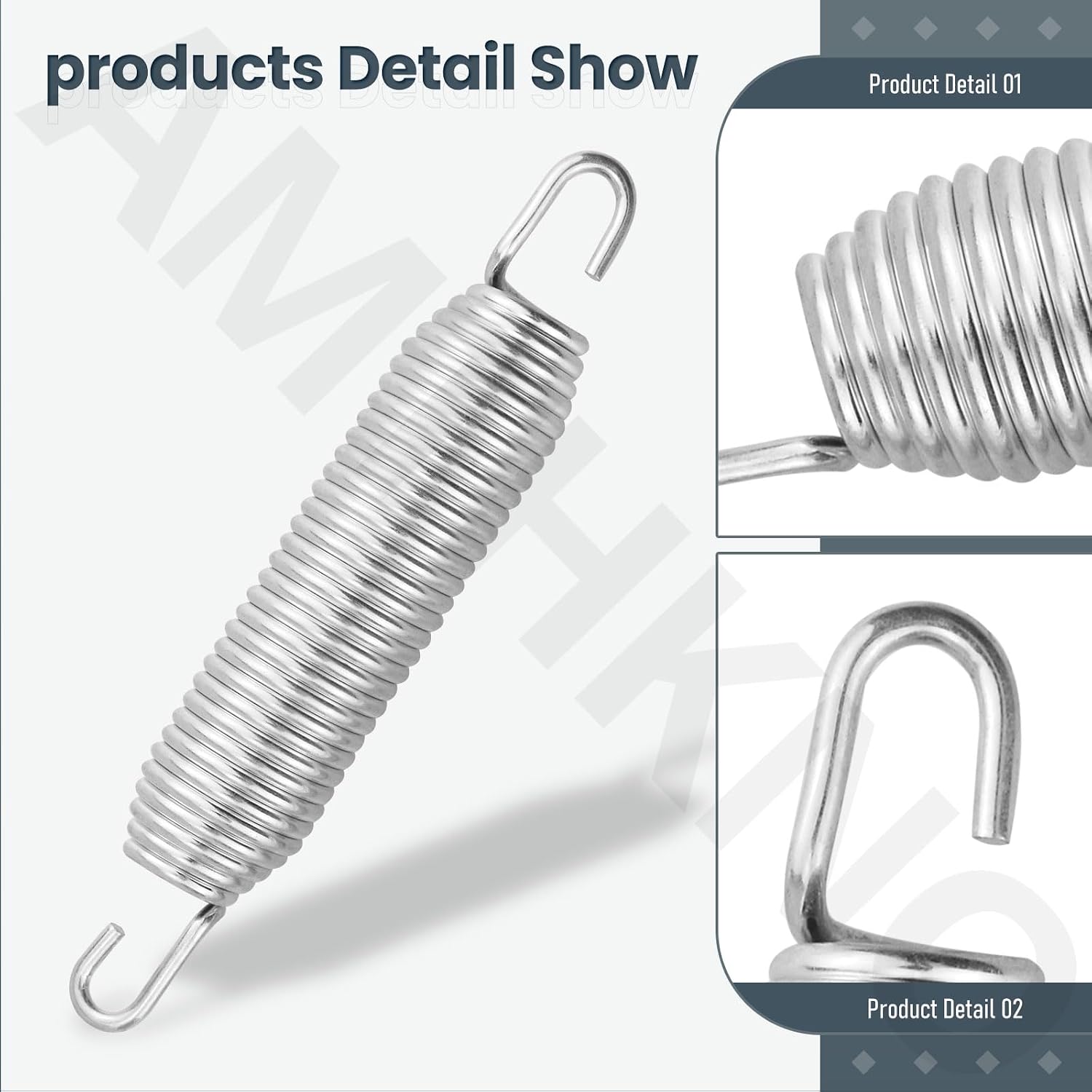Deck Idler Tension Spring 607616 & 604110 Deck Idler Spring Tensioner Anchor for Hustler Raptor SD SDX/FasTrak SD SDX/Dash Super S Mower, Replace 122388, 604291