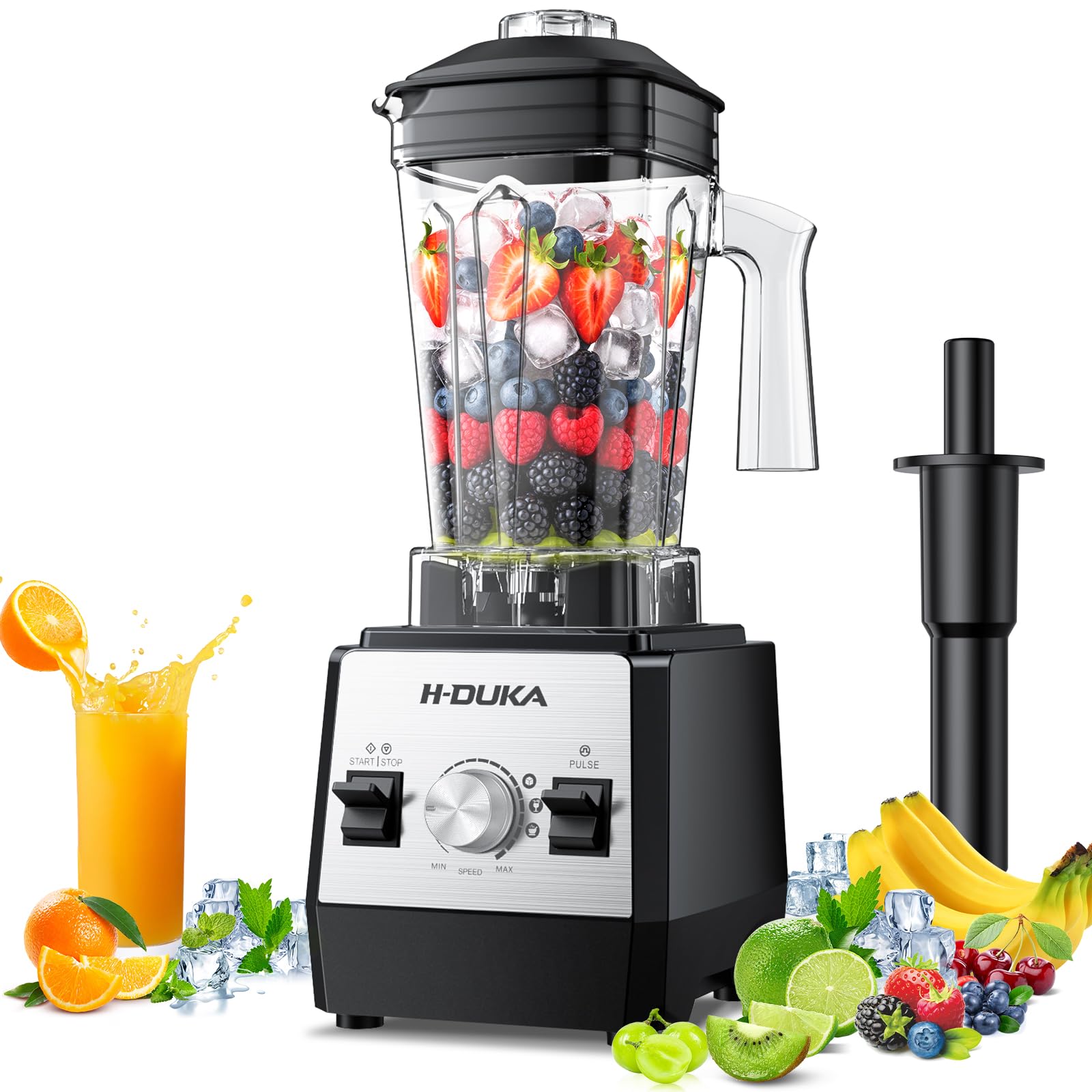 Smoothie Blender 1400 Watt Powerful Countertop Blenders for Kitchen 64oz Capacity Blender for Smoothies with BPA Free Container