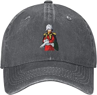 [ESASAV] ネオ ジオンガンダム(1) 速乾性キャップ 調節可能な 軽量 通気性 日よけ アウトドアキャップ 野球帽 紫外線防止 春夏秋冬 人気 男女兼用 Black 帽子