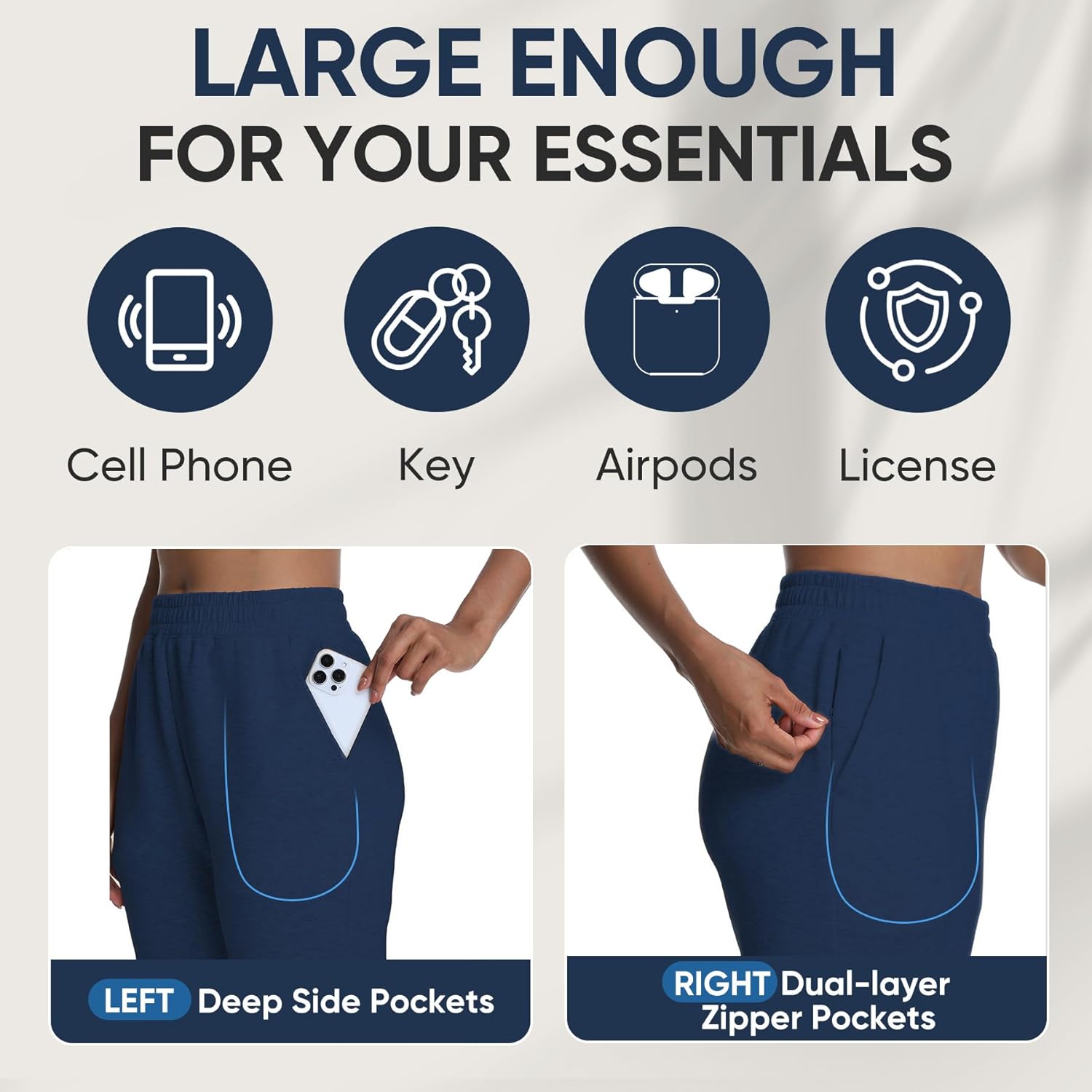 MERIDIANA Womens Joggers, High Waisted Comfy Athletic Yoga Lounge Pants, Scuba-Inspired Stretch Pant for Workout Gym Running - Image 4